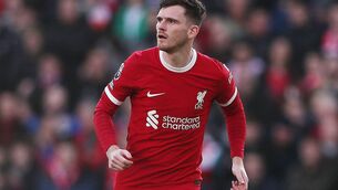 <p>Andy Robertson sustained an ankle injury during the international break (Tim Markland/PA)</p>