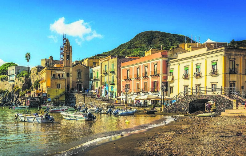 Marina Corta is Lipari's little fishing port, where small boats berth.