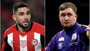 <p>GAME ON: Neal Maupay and Luke Littler engaged in a social media tussle (PA)</p>