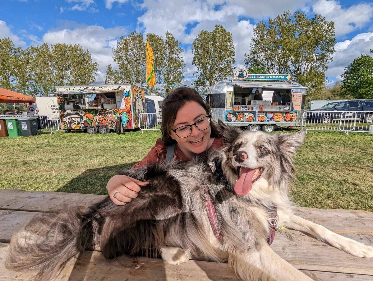 Michelle O'Duffy & 'Nova' the collie Michelle O'Duffy & 'Nova' the collie