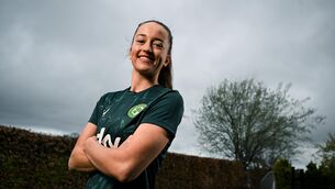 <p>PATTEN THE BACK: Anna Patten poses for a portrait during a Republic of Ireland Women's media day at Castleknock Hotel in Dublin. Photo by Stephen McCarthy/Sportsfile</p>