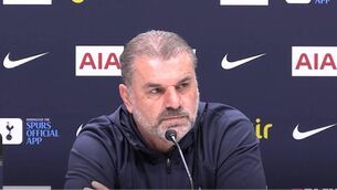 <p>FLAMIN' GALAH: Ange Postecoglou turns the tables on reporter after question about whether Manchester United can catch Spurs. Pic credit: Hayters.</p>