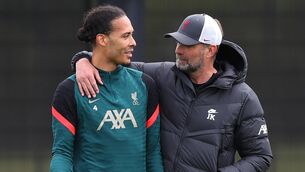 <p>Virgil van Dijk  and Jurgen Klopp (Photo by Alex Livesey/Getty Images)</p>
