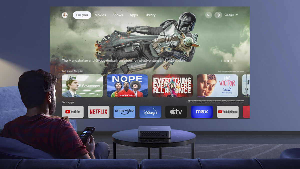Dangbei Atom with Google TV. Picture: Dangbei.
