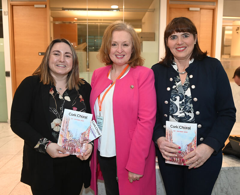 Emily Stickland, Saundra Osborne and Carol Donovan at City Hall. Picture: Eddie O'Hare