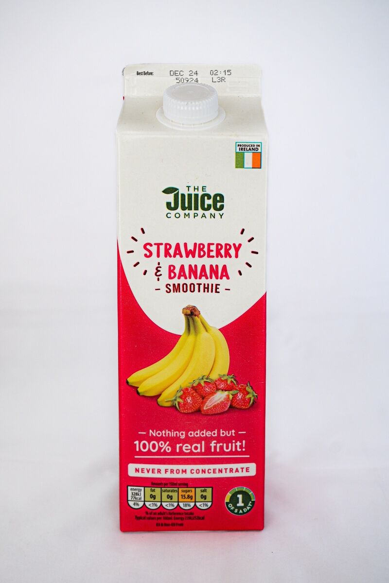 Aldi’s The Juice Company Strawberry and Banana. Picture: Chani Anderson