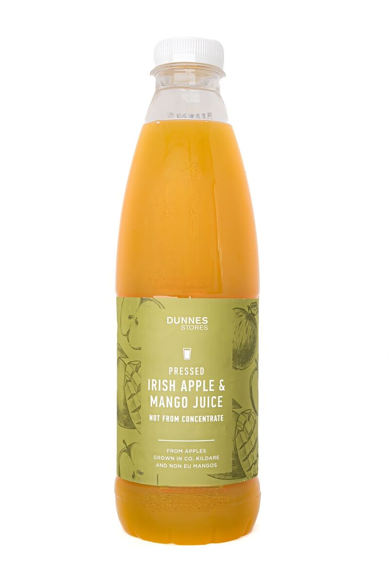 Dunnes Stores Pressed Irish Apple &amp; Mango Juice. Picture: Chani Anderson