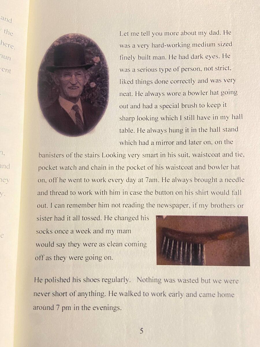Sheila's recollections of her dad, Corneilus McCarthy