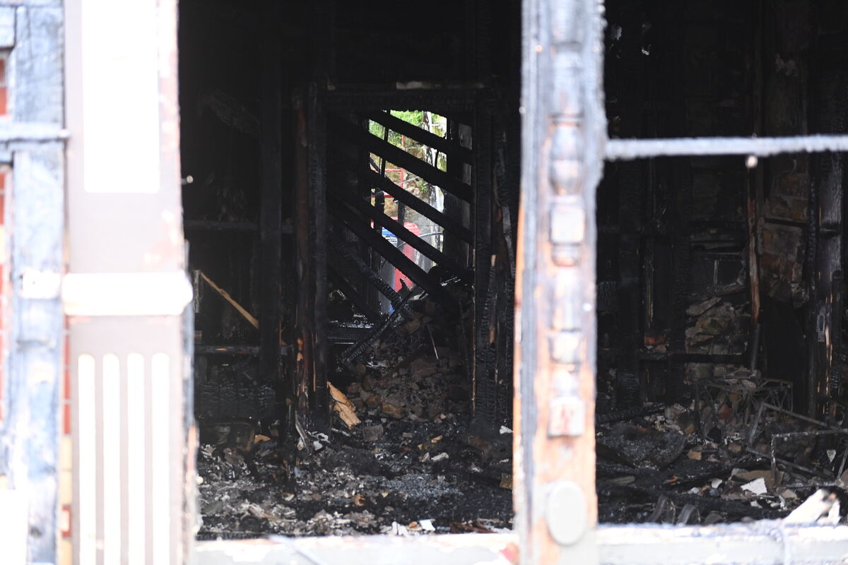 The scene of the fatal fire on the Lower Glanmire Road, Cork. Picture: Larry Cummins The scene of the fatal fire on the Lower Glanmire Road, Cork. Picture: Larry Cummins