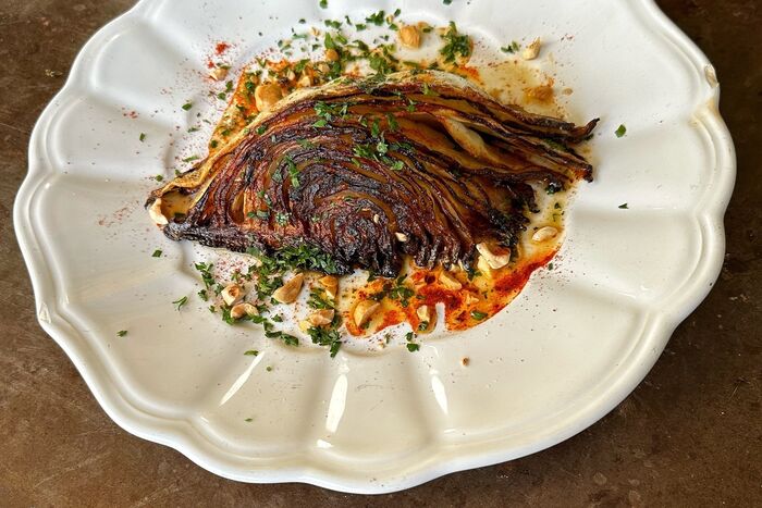 Charred Cabbage with Smoked Paprika