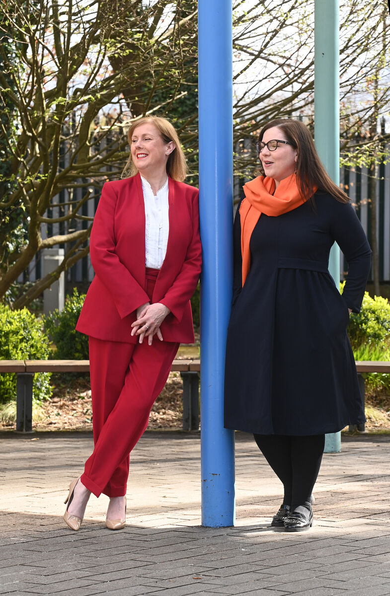 Dara O’Shea and Louise O’Brien: "We’re doing the tangible stuff [so they] have the intangible benefit." Pic: Larry Cummins