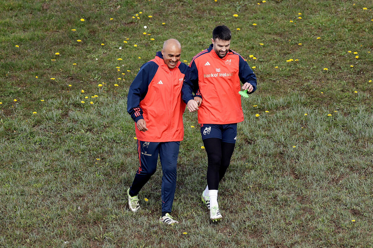 Simon Zebo and Conor Murray arrive. Pic Credit: Laszlo Geczo, Inpho. Simon Zebo and Conor Murray arrive. Pic Credit: Laszlo Geczo, Inpho.