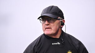 <p>BANNER TIME? Clare manager Brian Lohan during the Allianz Hurling League Division 1 semi-final. Pic: Piaras Ó Mídheach/Sportsfile</p>