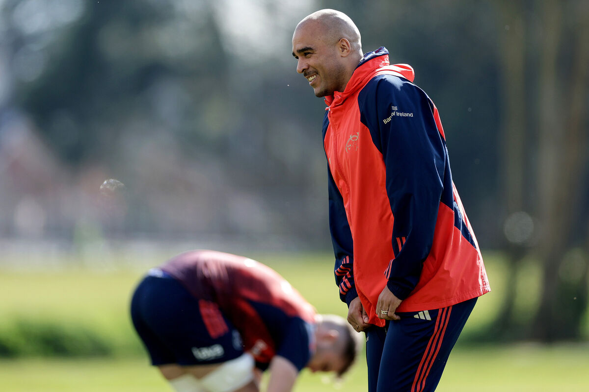 Simon Zebo training with Munster. Pic Credit: Laszlo Geczo, Inpho.
