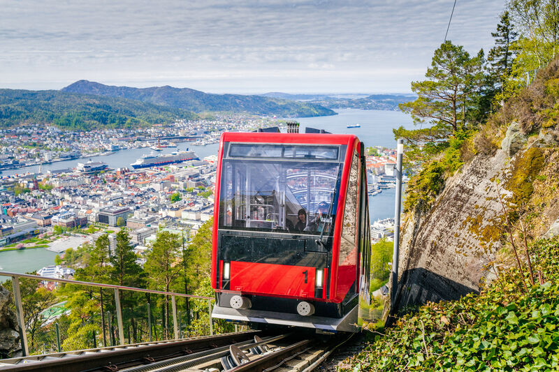 The Fløibanen funicular