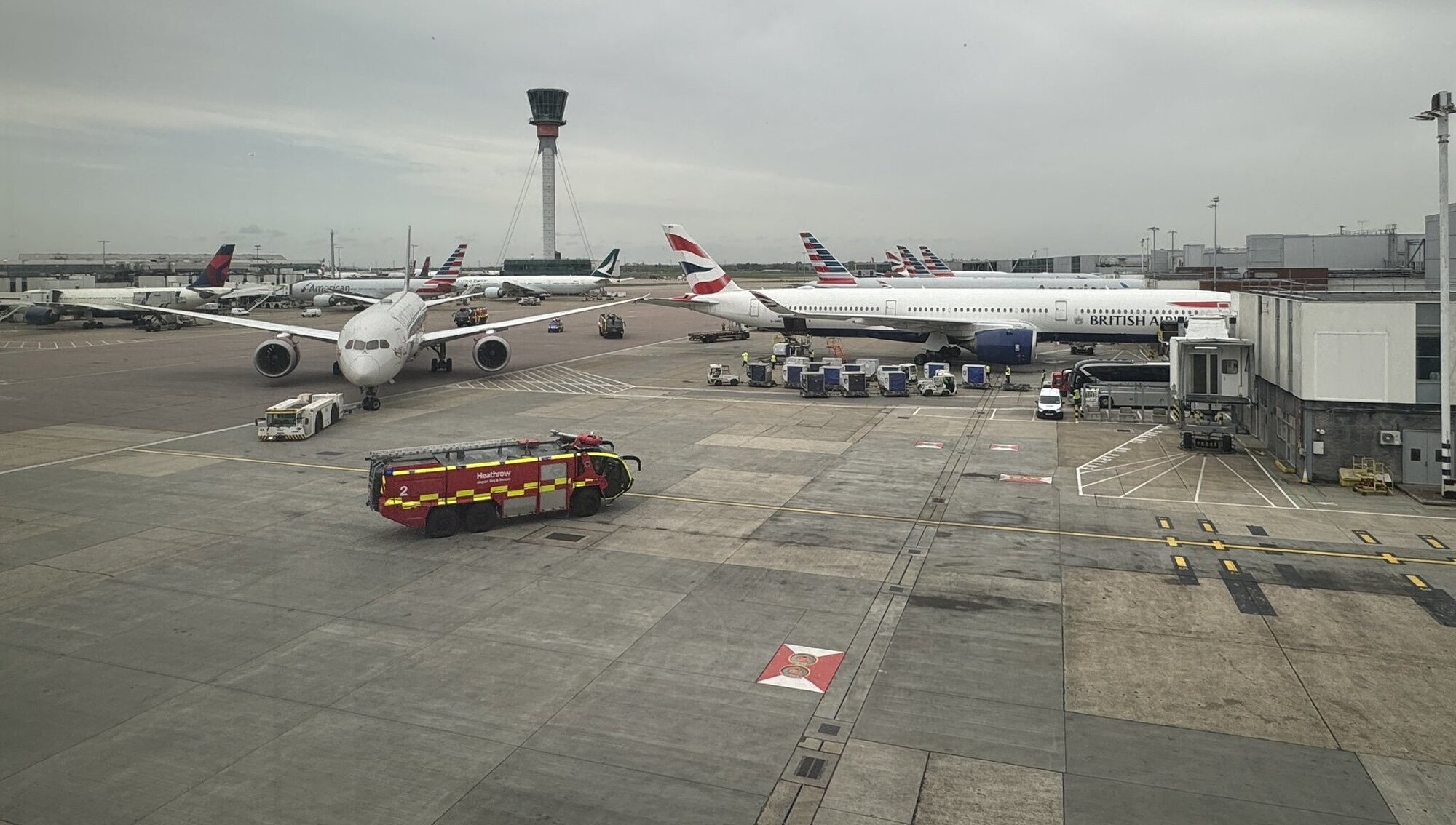Planes collide while aircraft being towed at Heathrow