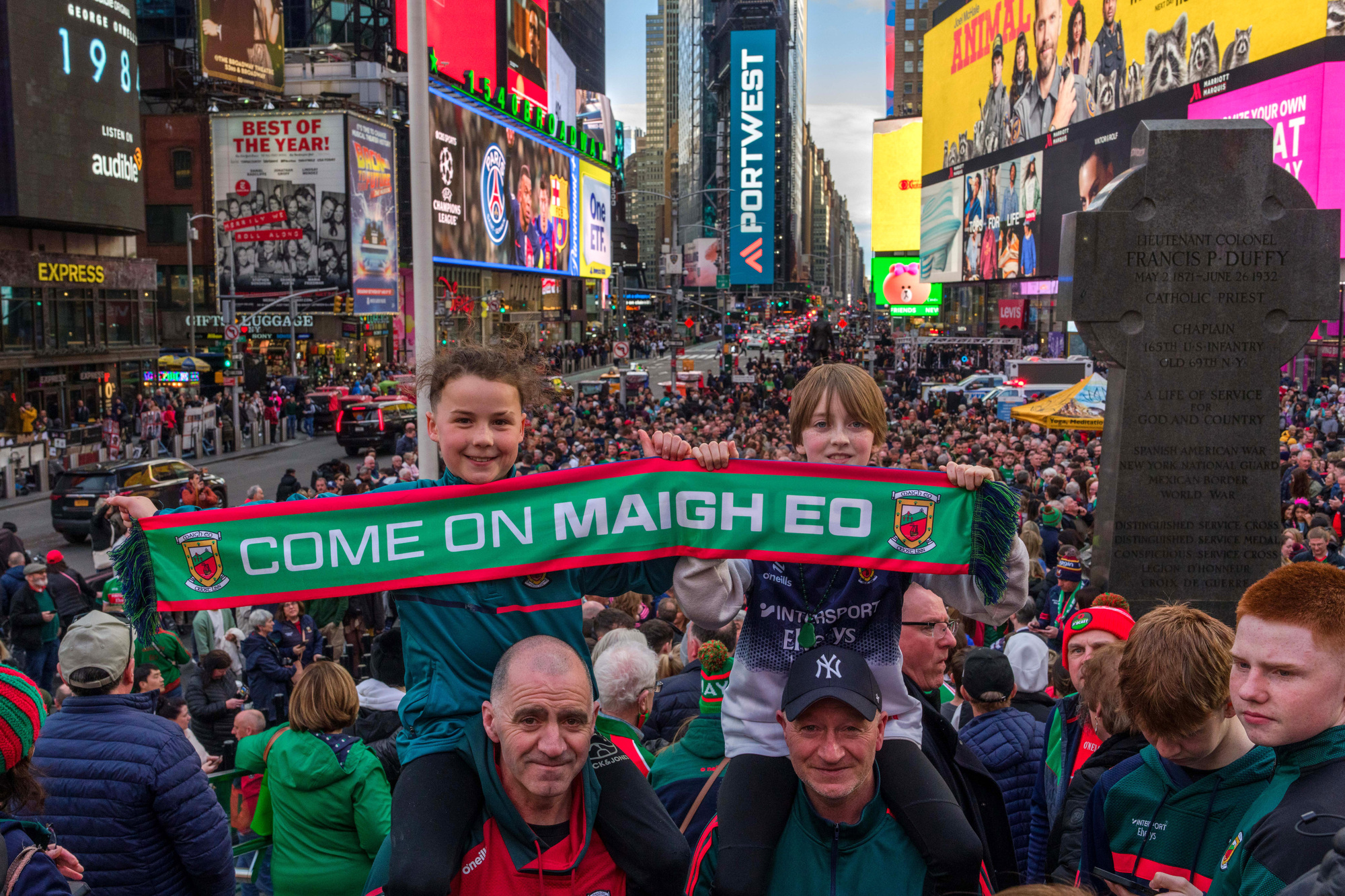 In Pictures: Mayo fans take over Times Square in New York