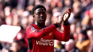 <p>MAGIC MAINOO: Kobbie Mainoo has quickly established himself as an Old Trafford star (Martin Rickett/PA)</p>