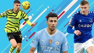 <p>TALKING POINTS: Rodri, Jarrad Branthwaite and Kai Havertz.</p>