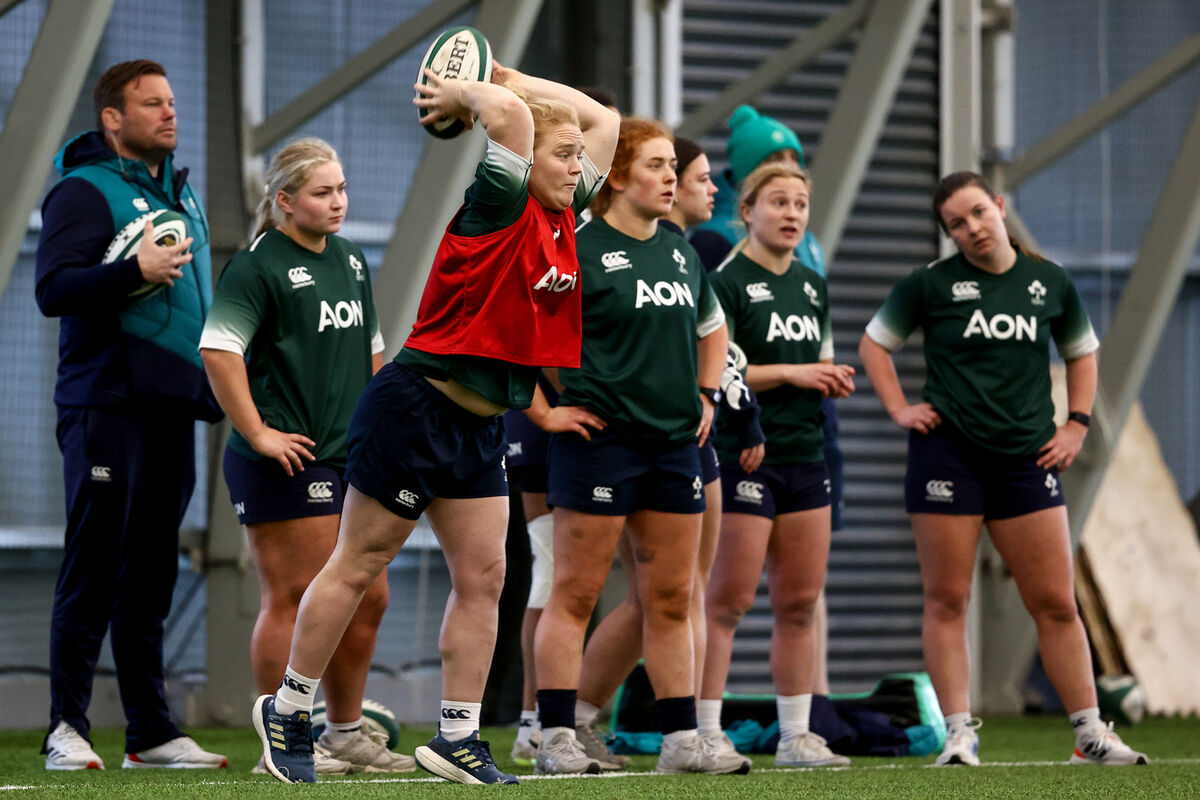 Ireland Women's Rugby Squad Training. Ireland Women's Rugby Squad Training.