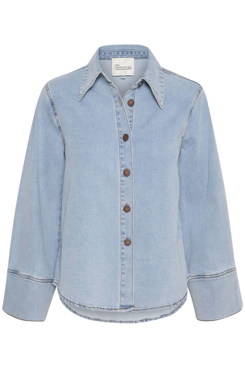 Denim Shirt, €119.95, Bow & Pearl Denim Shirt, €119.95, Bow & Pearl