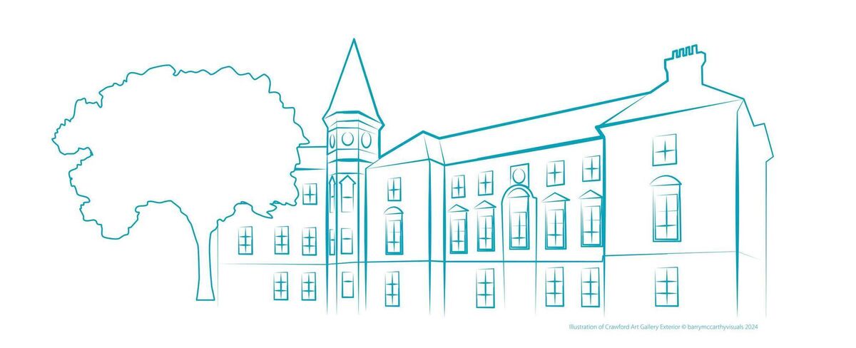A line drawing of Crawford Art Gallery in Cork, by Barry McCarthy. A line drawing of Crawford Art Gallery in Cork, by Barry McCarthy.