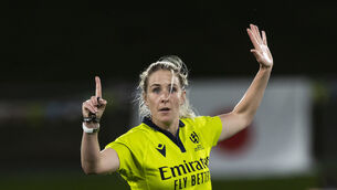 Joy Neville will referee her final Test match before retirement (Marlie Packer/PA)