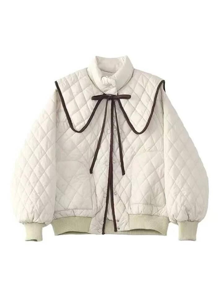 Quilted bow jacket, Fox &amp; Brindle, €82.50