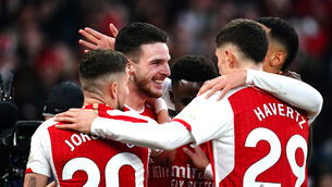 Cesc Fabregas believes Arsenal could go on to dominate if they get over the line in the Premier League title race (John Walton/PA)