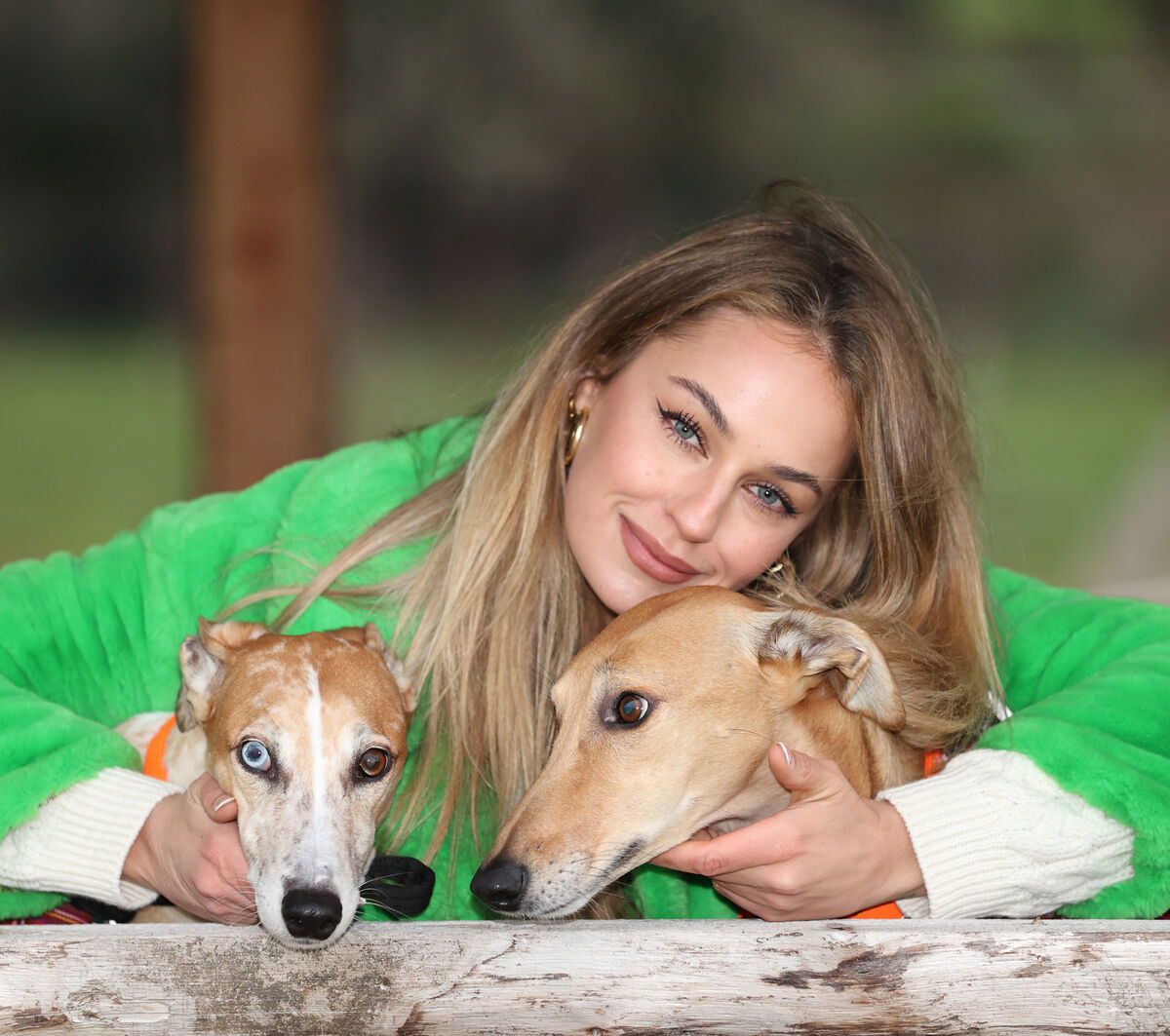 Thalia Heffernan with her rescue dogs Leonard and Charlie