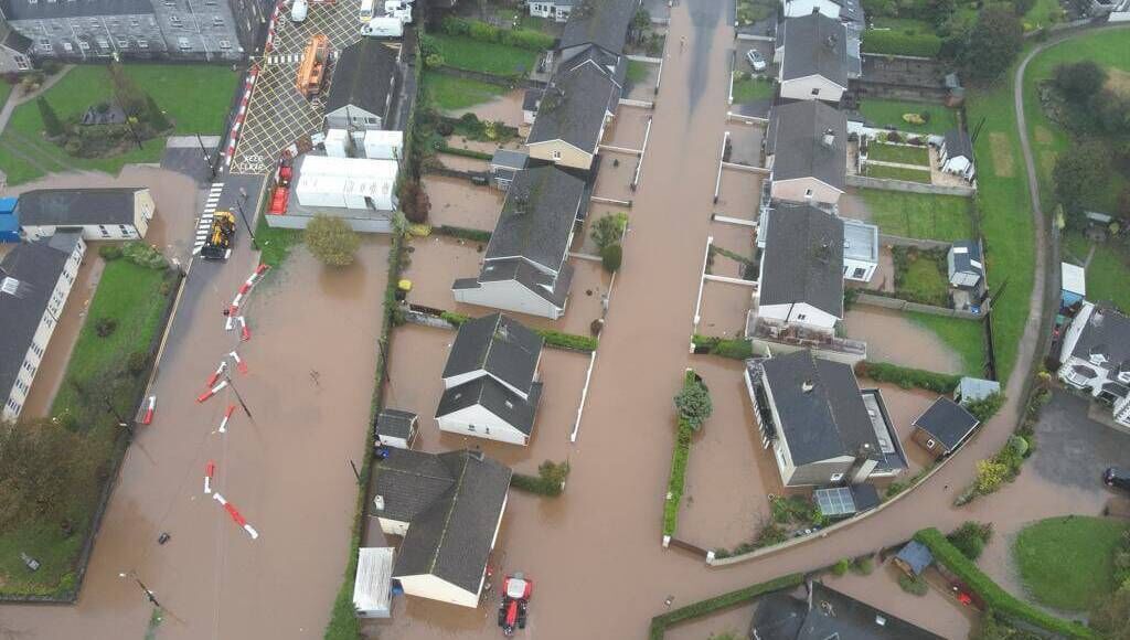 The catastrophic flooding in Midleton caused by Storm Babet, last October. Picture: Guileen Coast Guard The catastrophic flooding in Midleton caused by Storm Babet, last October. Picture: Guileen Coast Guard