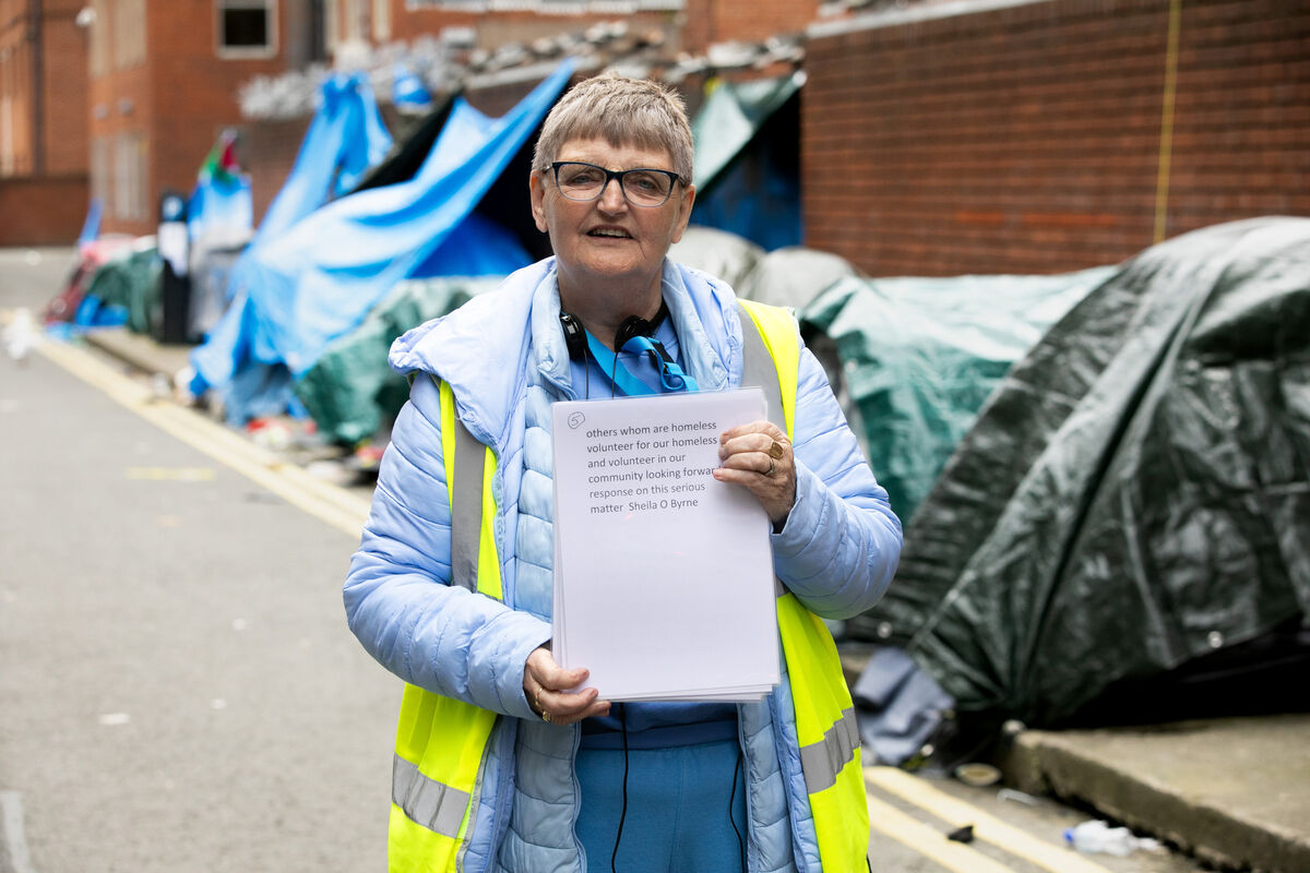 Sheila O'Byrne said she has written to several ministers over sanitation issues on Mount St. Picture: Gareth Chaney