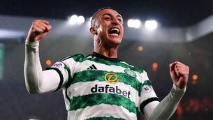 <p>TOP BHOY: Celtic’s Adam Idah celebrates after scoring. Photo credit: Jane Barlow/PA Wire.</p>
