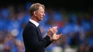 <p>Leinster head coach Leo Cullen before the Investec Champions Cup quarter-final match against La Rochelle at the Aviva Stadium. Photo by Ramsey Cardy/Sportsfile</p>