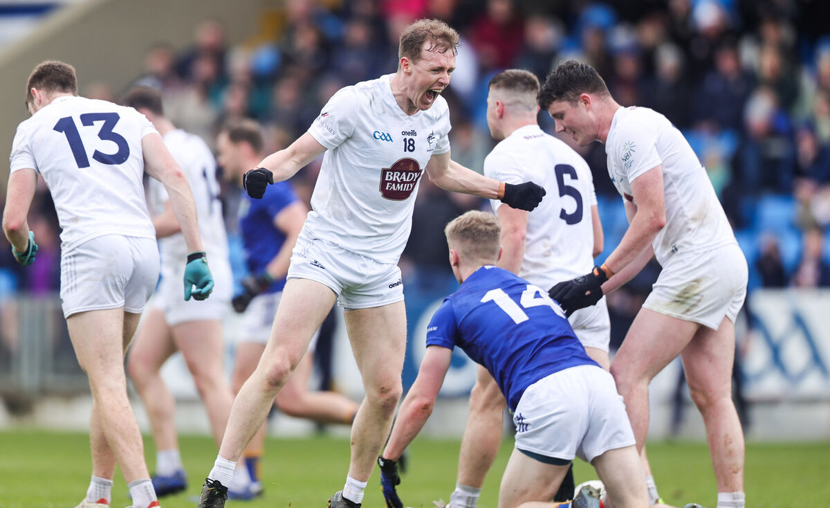 Kildare's Brian Byrne celebrates. Picture: ©INPHO/Tom Maher