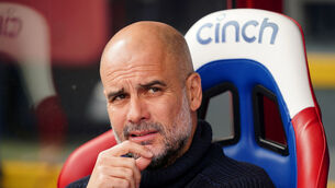 <p>Manchester City manager Pep Guardiola before the Premier League match at Selhurst Park, London. Picture date: Saturday April 6, 2024. PA Photo. See PA story SOCCER Palace. Photo credit should read: Adam Davy/PA Wire.</p>