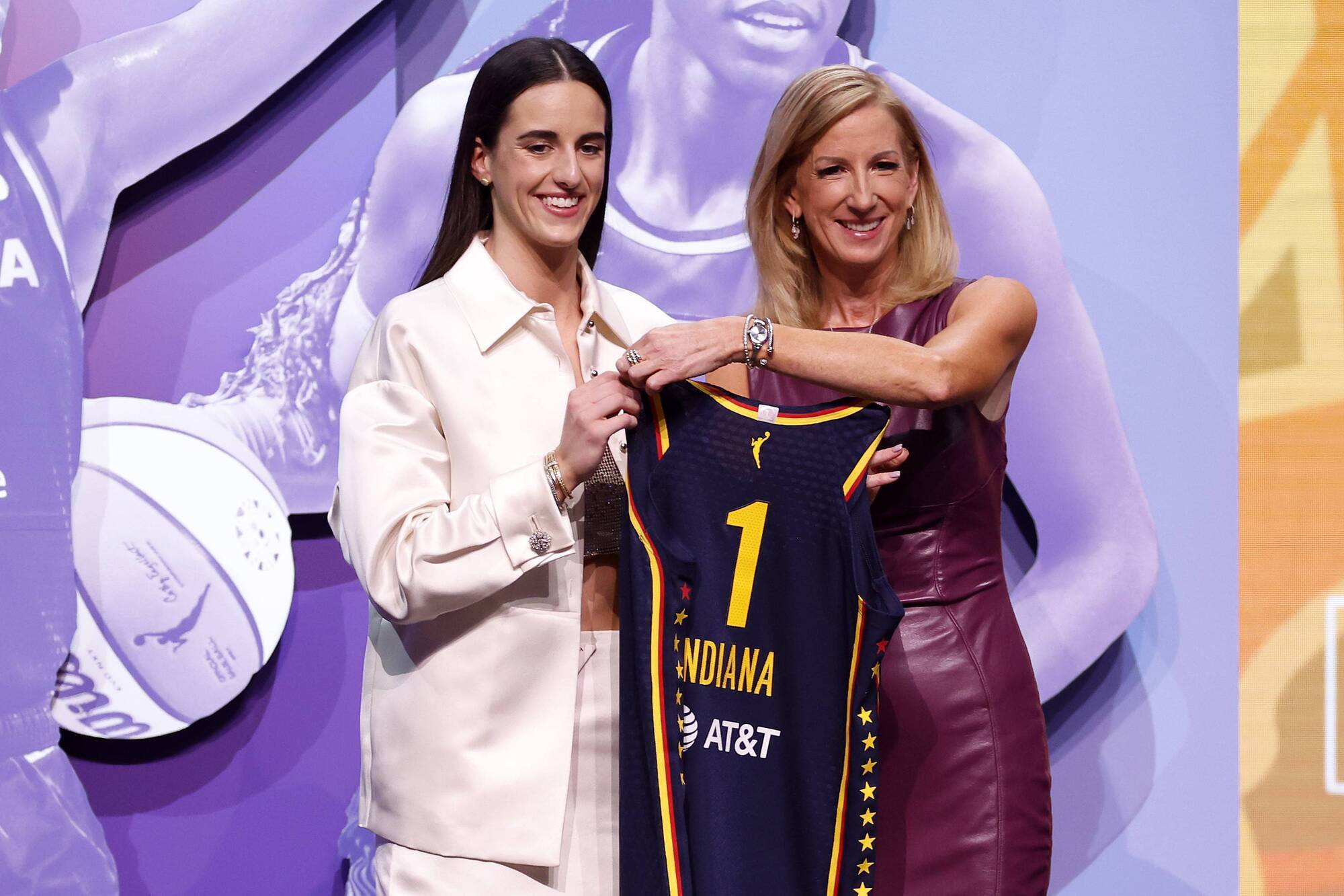 Indiana Fever select Caitlin Clark at head of ‘generational’ WNBA draft class