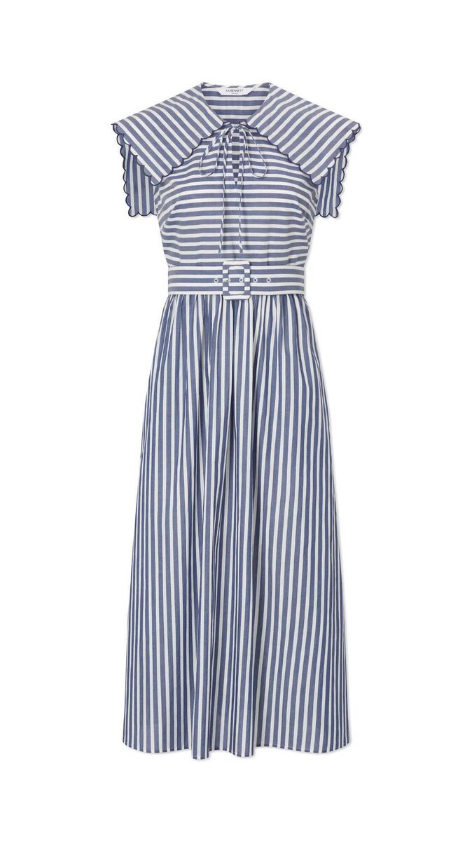 ‘Beau’ striped cotton sundress, LK Bennett, €450