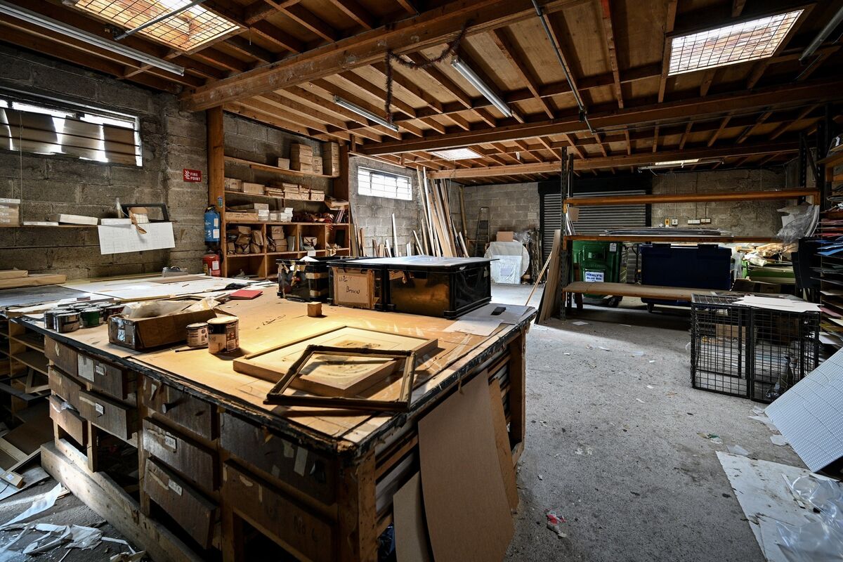 Workshop area at Marcus Framing