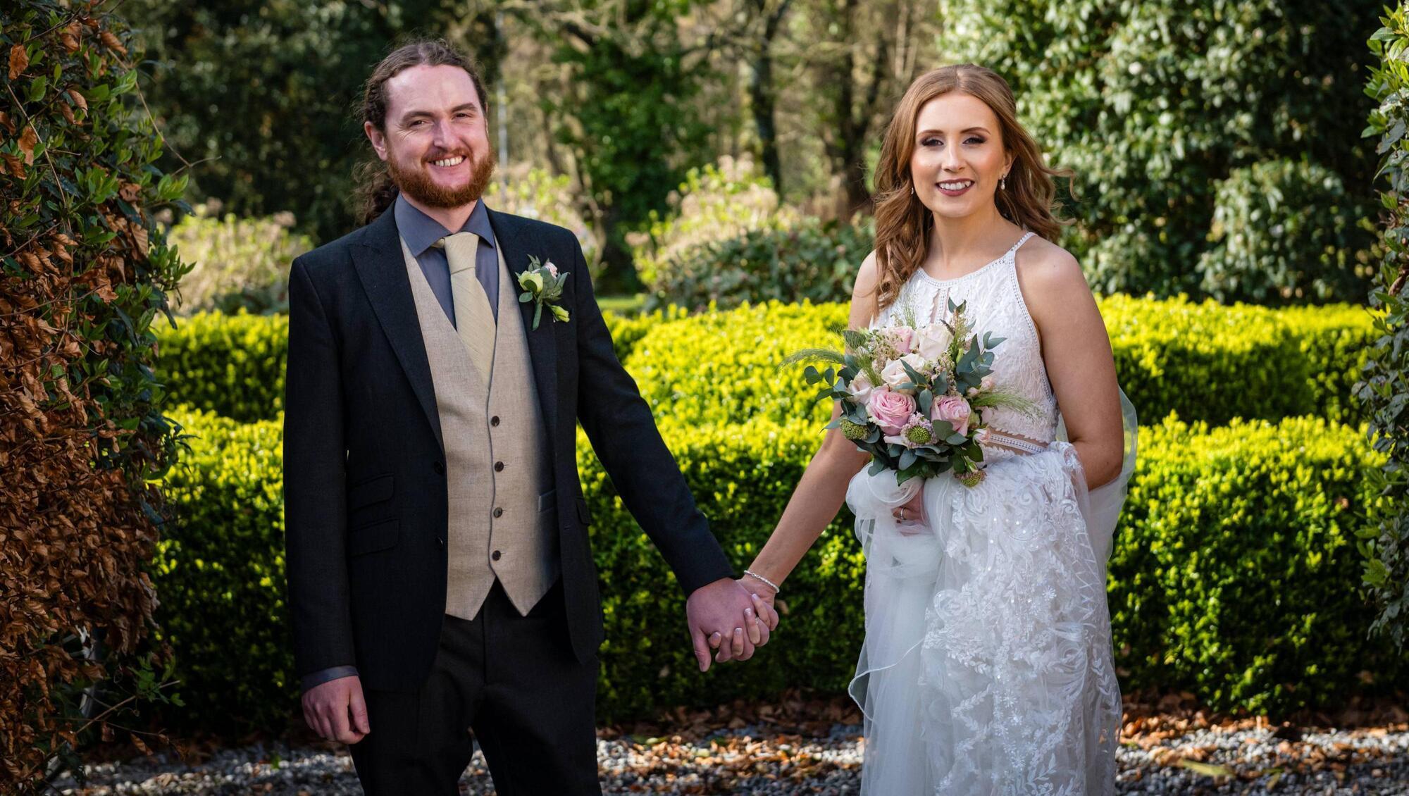 Wedding of the Week: Rivers, magic and a flower wall for Laura and Barry