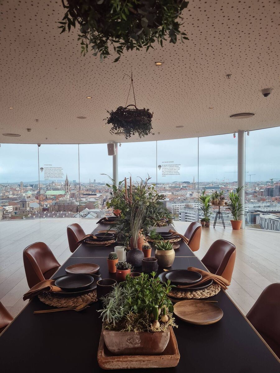 Grace Cahill's table design for Cruz Beckham's 18th birthday party.