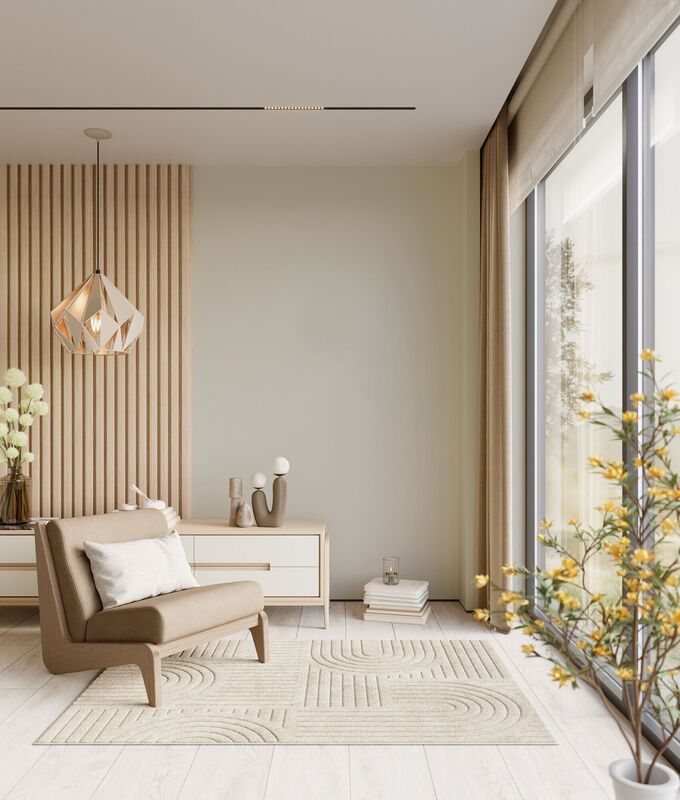 Colour drenching over walls, skirtings and ceiling gives a seamless finish, and helps to open up the space when using neutral colours. Colour drenching over walls, skirtings and ceiling gives a seamless finish, and helps to open up the space when using neutral colours.