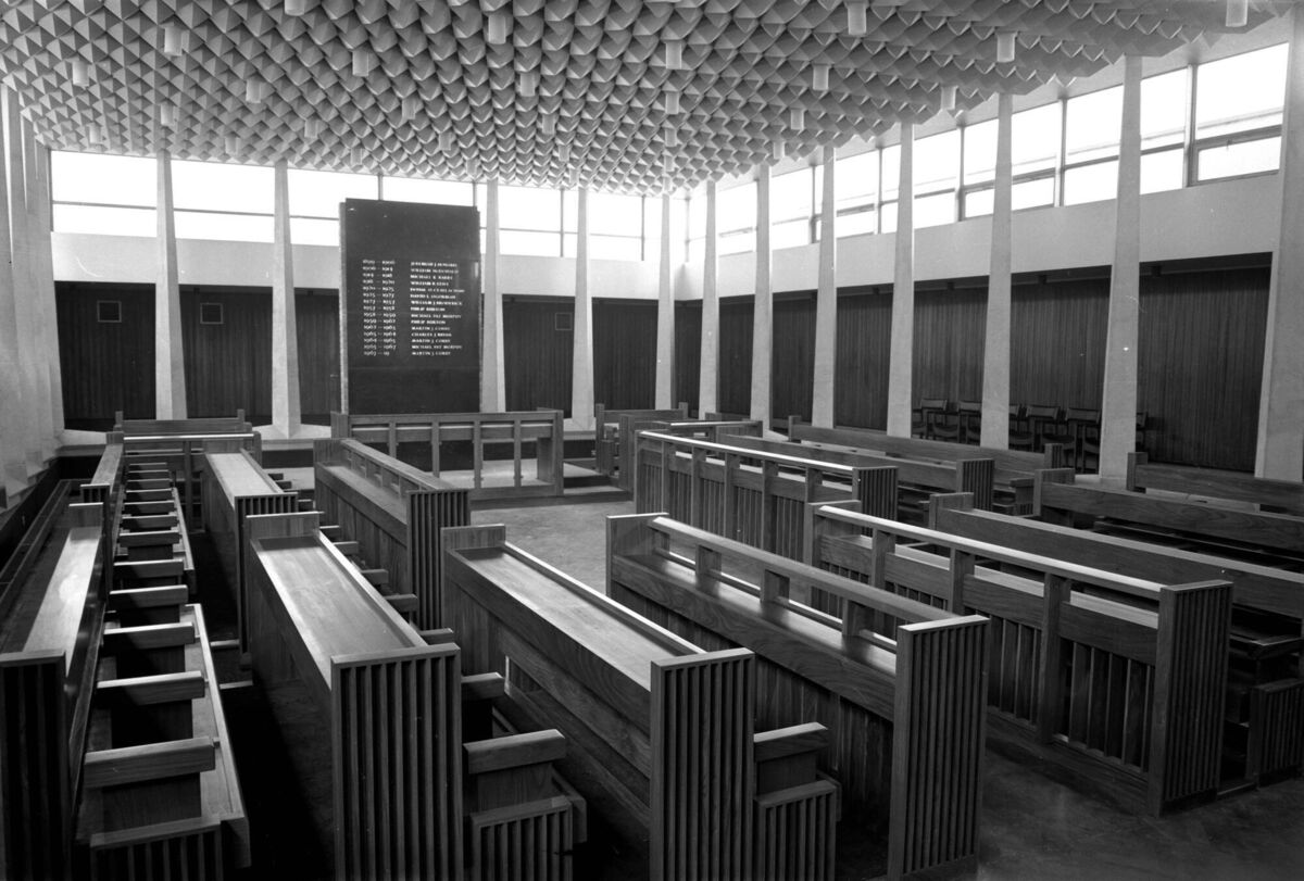 Cork County Hall's new Council Chamber at its launch in April 1968.  Picture: Irish Examiner Archives