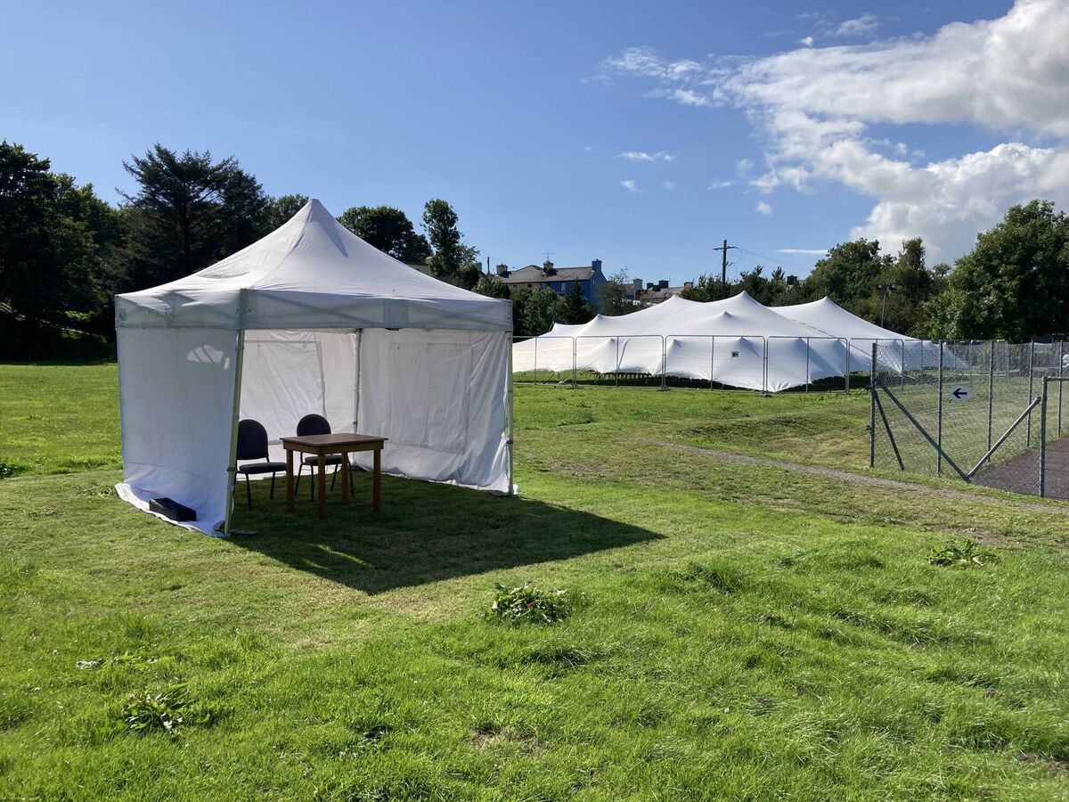 The humble box office for the West Cork Fit-Up Festival. 