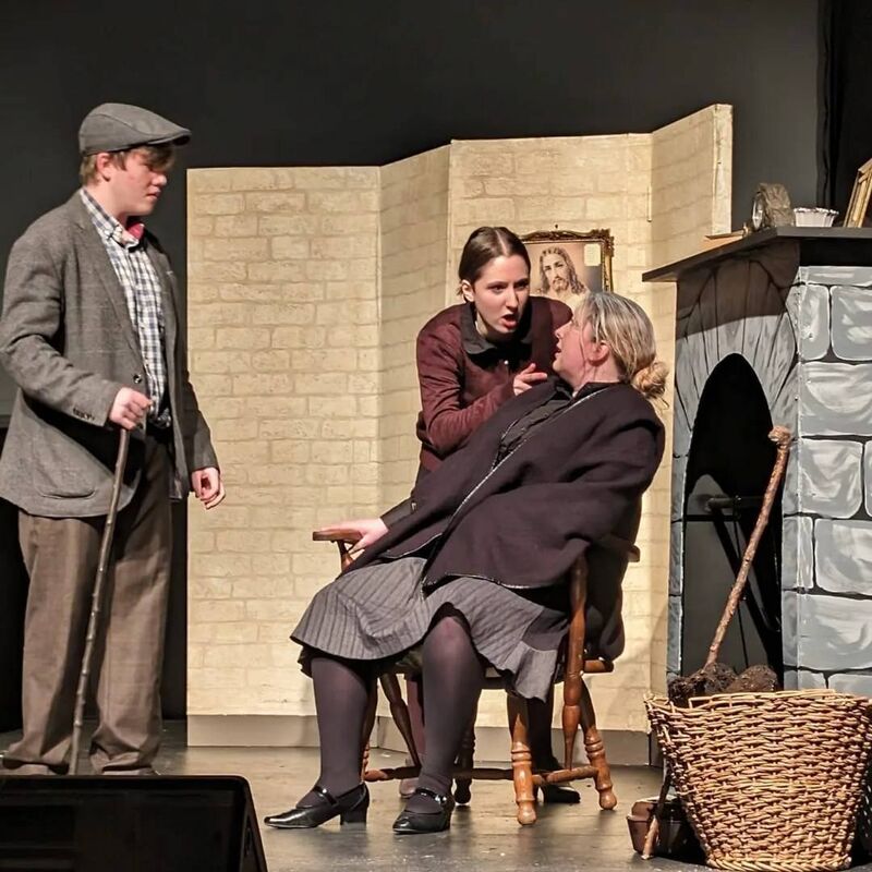 RCC TY drama group at the recent preliminary round of the Briery Gap TY All-Ireland Drama Competition.