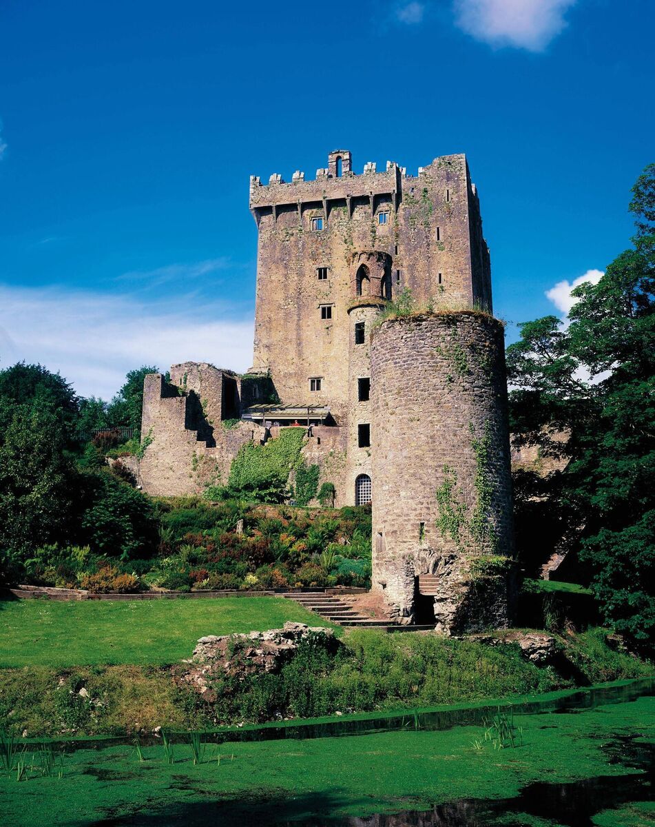 The iconic Blarney Castle, a world famous tourist destination in Co Cork. 