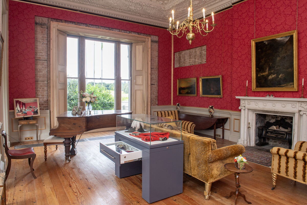 The Library, one of the beautifully decorated rooms in Fota House. Picture: Dan Linehan