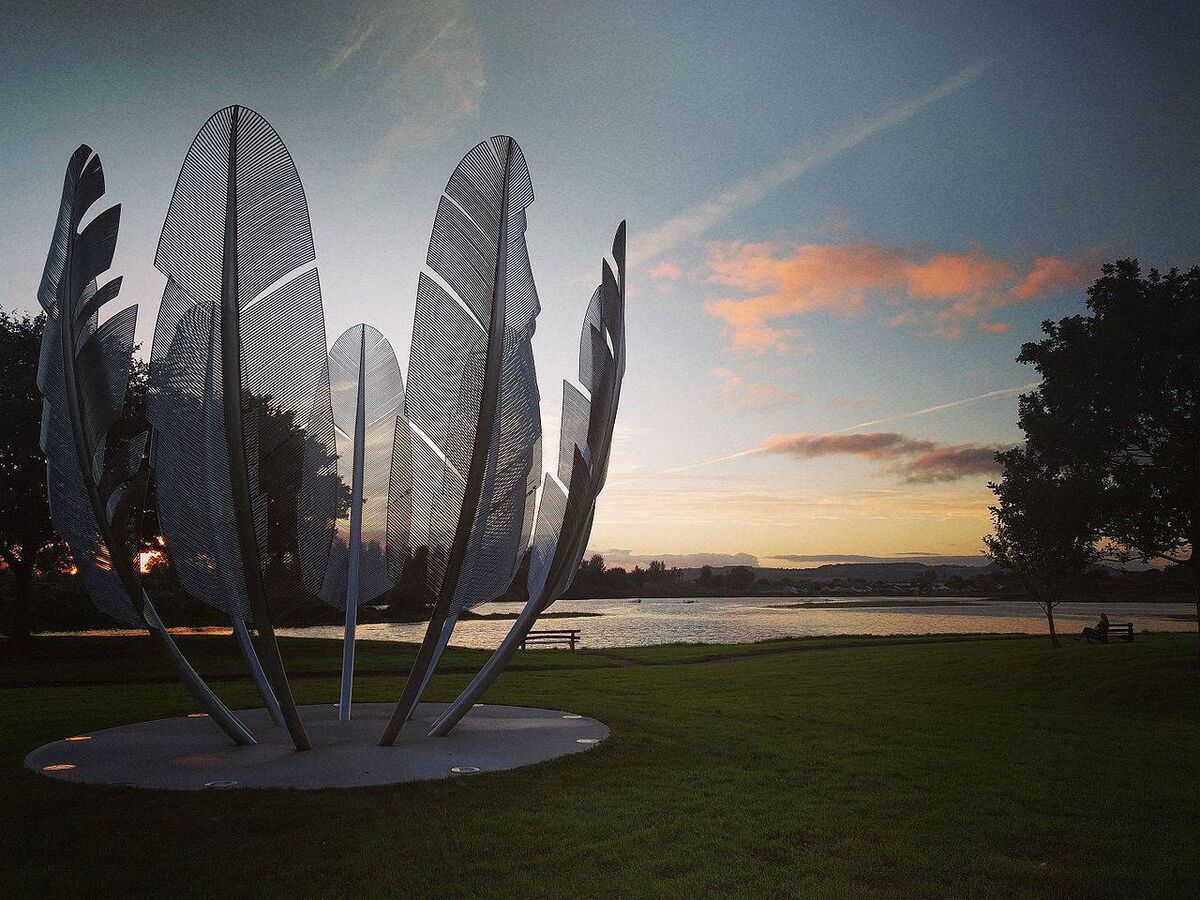 Kindred Spirits, the memorial to the Choctaw Nation in Bailick Park in Midleton.