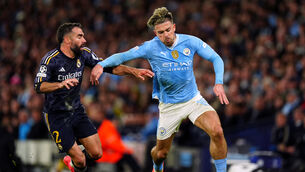 Jack Grealish and Manchester City tumbled out of the Champions League in midweek (Mike Egerton/PA)