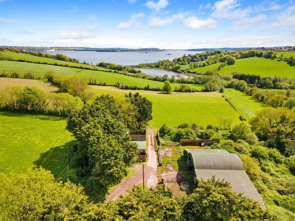 Located on the island of Cobh, the property in question is an 80-acre farm complete with a farmyard and range of outbuildings. Located on the island of Cobh, the property in question is an 80-acre farm complete with a farmyard and range of outbuildings.